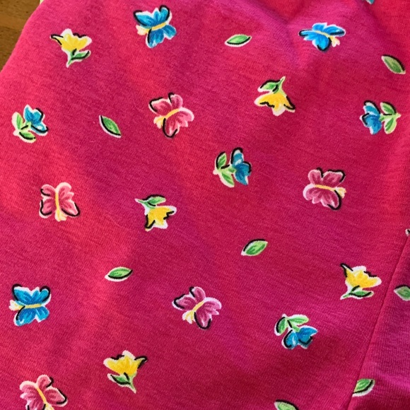 Set of 4 Girl’s - Pale Pink, Green, Lilac and Dark Pink Print Shorts - Size 6X - Picture 2 of 9